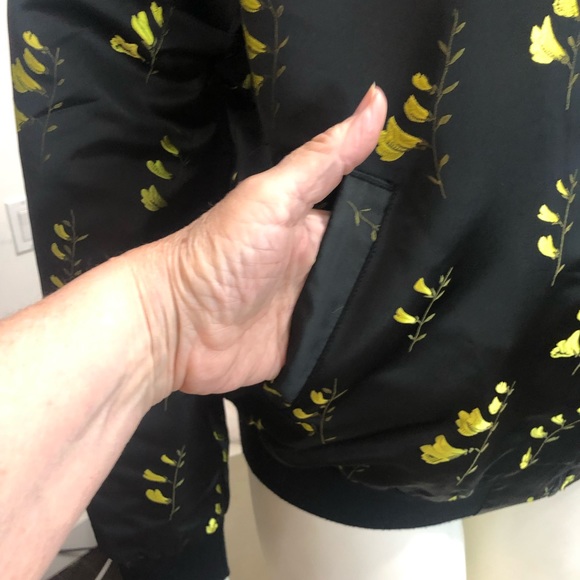 Titika Floral Embroidered Satin Bomber - Picture 15 of 16